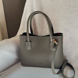 Angela Roi Cher mini signet bag in ash brown